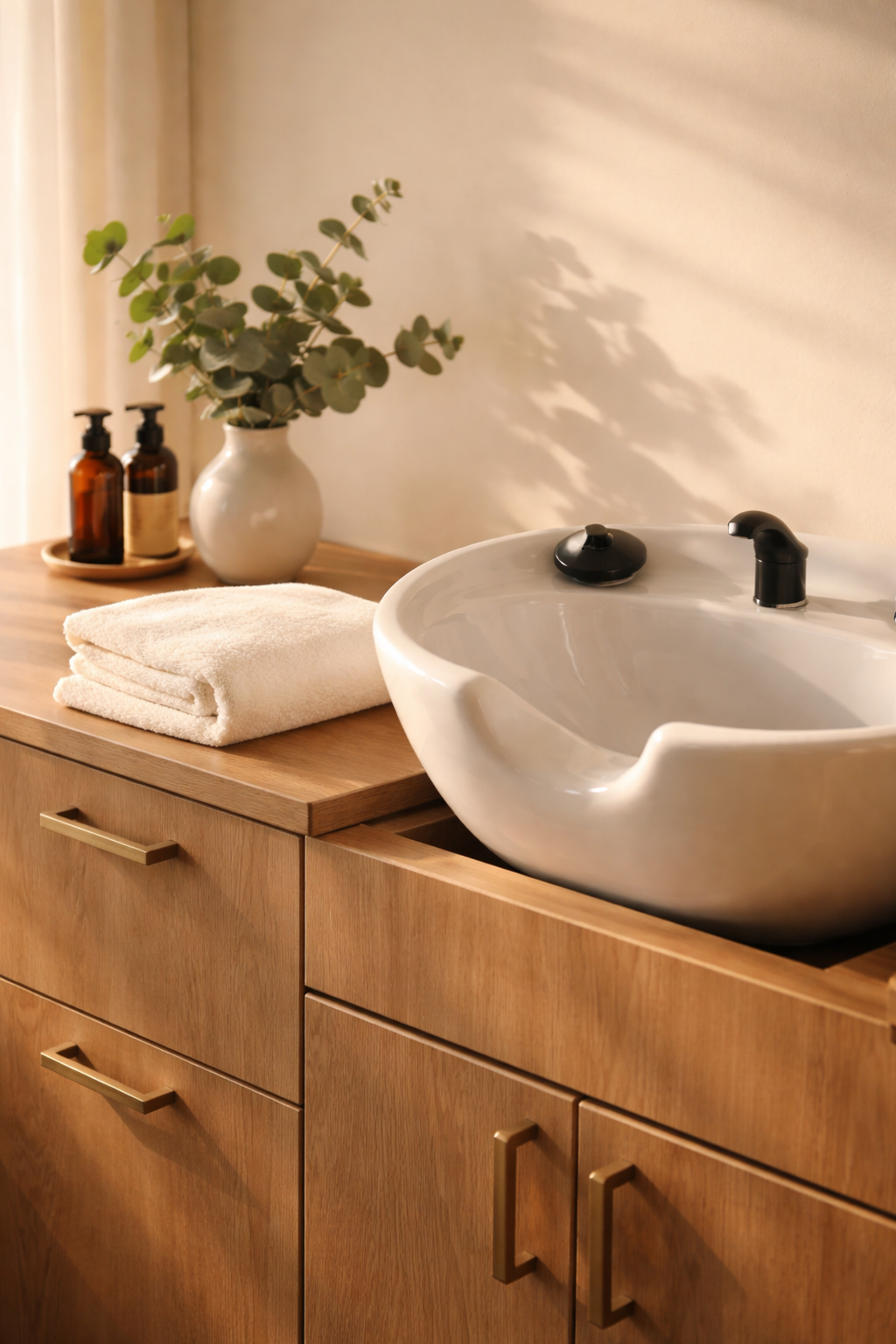 Xclusive Hair & Beauty studio interior, warm and welcoming