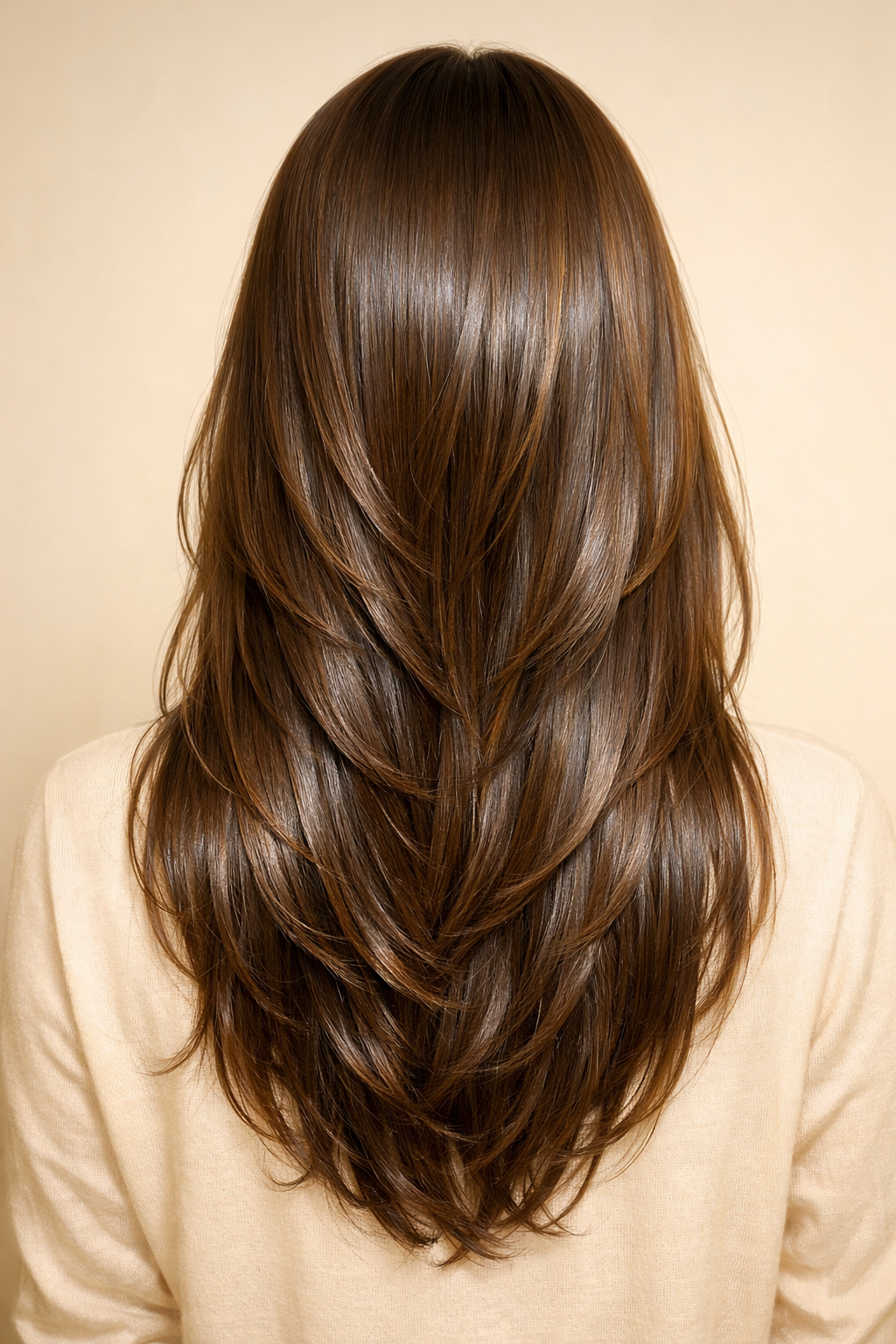 Long soft layers with gloss finish