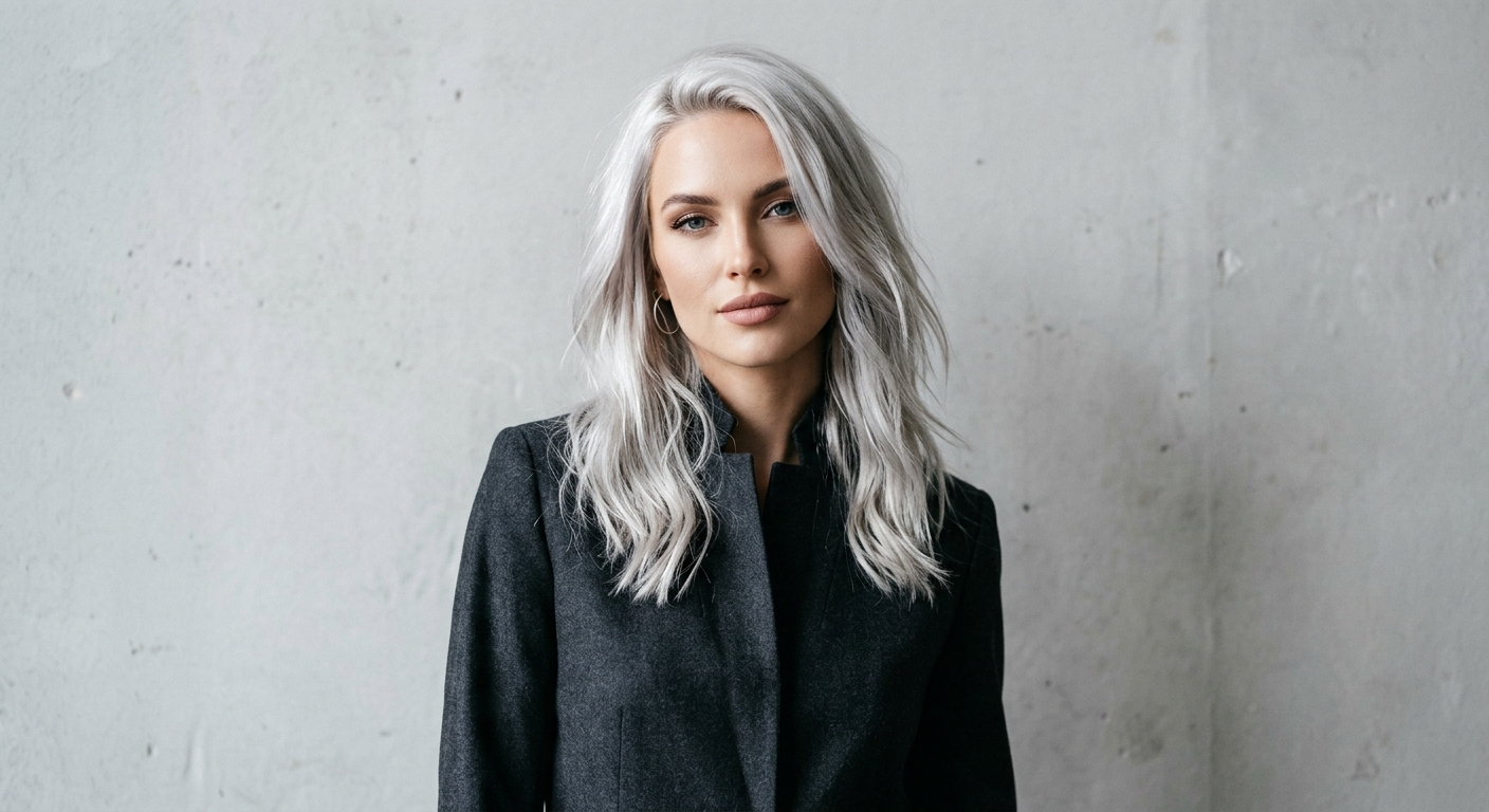 Cool silver toner on platinum blonde